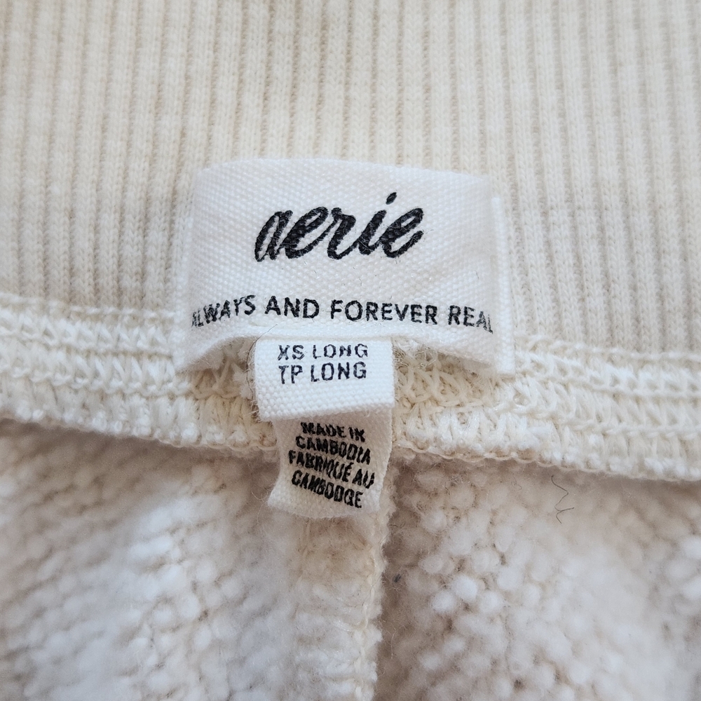 Aerie Après-Chill Trouser Wide Leg Sweatpant - XS Long - Picture 3 of 11